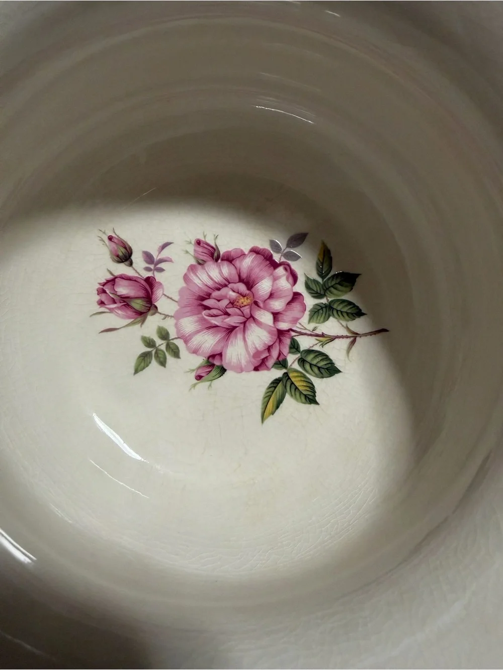 Vintage Portmeirion Botanic Garden Rose Chamber Pot Planter Cachepot